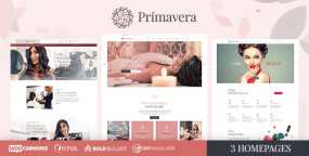 Primavera美容院、美容师、美甲沙龙WordPress主题V1.3.0