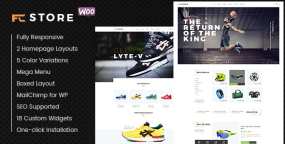 FcStore运动鞋和体育健身用品销售网站WordPress主题V1.2.12