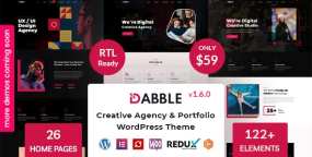 Dabble创意UI设计和网页设计机构WordPress主题V1.6.6
