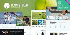 Tennis Today体育活动和网球赛事WordPress主题V2.0.0