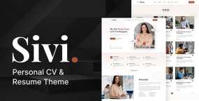 Sivi(v1.5)个人在线简历落地页WordPress主题