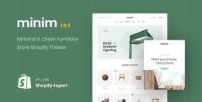Minim极简响应式家具店网站Shopify主题V1.0.3