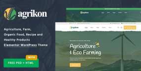 Agrikon有机农场&农业旅游&精准农业生产网站WordPress主题V1.2.3