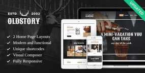 OldStory威士忌酒吧和商店网站WordPress主题V2.14.1