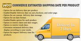 Estimated Date预计发货和送货时间WooCommerce插件V5.1