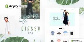 Diassy时装鞋子配饰跨境销售平台Shopify主题V2.0