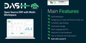 WorkDo Dash SaaS破解版V2.4 多工作空间全开源企业ERP系统源码