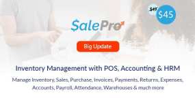 SalePro破解版V3.10.1 全开源POS|HRM|企业库存管理Laravel网站源码