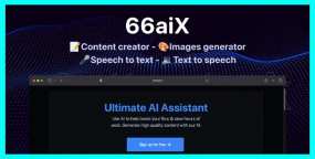 66aix全功能破解版V15.0.0 图像生成器|语音转文本|AI写作SaaS网站源码