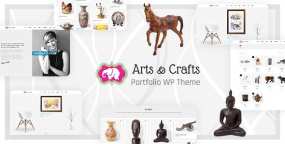 Crafts & Arts汉化版 | 雕塑陶瓷和手工艺术作品集WordPress主题