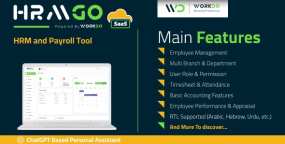 HRMGo SaaS破解版V5.9 多租户版HRM和薪资管理系统源码