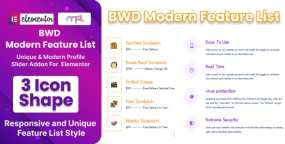 Feature List Addon功能特色列表元素Elementor组件V1.0