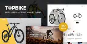 TopBike山地自行车销售网店Shopify主题
