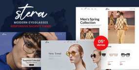 Stera潮流眼镜跨境销售平台Shopify主题