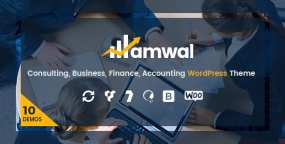 Amwal汉化版V1.3.8 财务税务咨询和金融投资机构网站WordPress主题