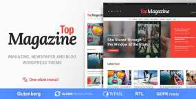 Top Magazine汉化版V1.2.2 时尚|影视|娱乐八卦新闻杂志网站WordPress主题