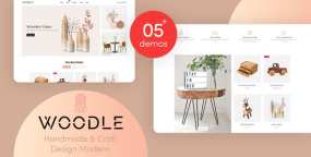 Woodle手工制作和工艺品在线销售网站Shopify主题