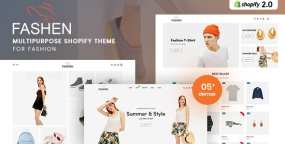 Fashen小清新男女潮品时装外贸店Shopify主题