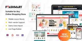 FlashMart汉化版2.0.15 含10首页跨境电商销售平台WordPress主题