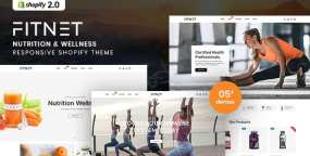 Fitnet保健品和营养补剂在线销售网站Shopify主题