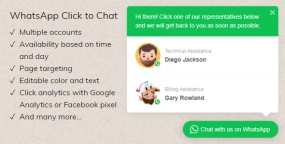 WhatsApp Click to Chat汉化版V2.2.12 网站在线咨询在线客服WordPress插件