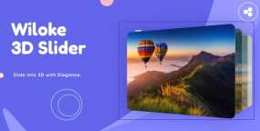 Wiloke 3D Slider汉化版V1.0.1 3D动画幻灯片滑块Elementor组件