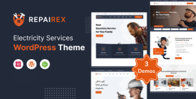 Repairex供电公司和电力服务网站WordPress主题