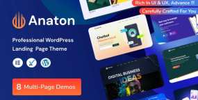 Anaton(v1.7)八首页SaaS系统落地页网站WordPress主题