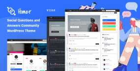 Himer汉化版2.1.1 问答社区社交平台网站模板WordPress主题