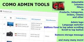 Como Admin tools批量产品管理功能增强OpenCart插件V4.0