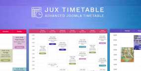 JUX Timetable漂亮UI活动安排时间表Joomla插件V1.1.4