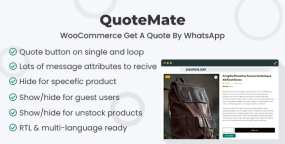 QuoteMate通过WhatsApp获取报价WooCommerce插件V1.0.1