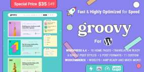 Groovy现代轻量级多彩博客网站WordPress主题V2.3.0