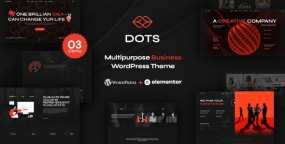 DOTS(v1.1.1)社交媒体营销和商业咨询网站WordPress主题