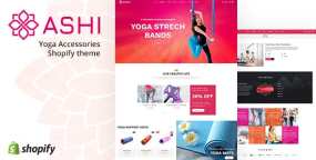 Ashi瑜伽健身用品跨境电商Shopify主题V1.2
