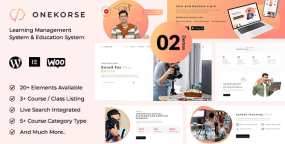Onekorse在线培训行业和在线课程市场WordPress主题V1.0.2