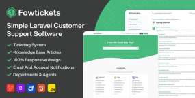 Fowtickets简约Laravel客户支持工单系统网站源码V2.0