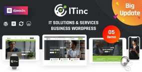 ITInc v4.6 | IT解决方案和IT服务网站WordPress主题