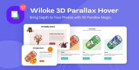 Wiloke 3D Parallax三维视差动画效果Elementor组件