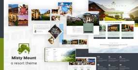 Mount Resort酒店和度假村预订网WordPress主题