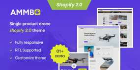 Ammbo无人机跨境销售网站Shopify 2.0主题