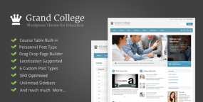 Grand College大学院校教育网站模板WordPress主题