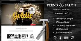 Trend Salon理发店和美容SPA预约网WordPress主题