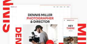 Dennis Miller摄影师和导演个人网站模板Joomla5主题