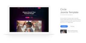 Circle软件APP功能介绍网站模板Joomla5主题