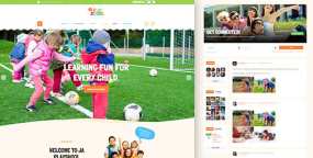 JA Playschool幼儿园和儿童教育机构网Joomla模板