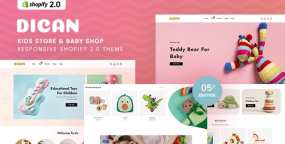 Dican婴儿玩具专卖店Shopify主题