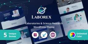 Laborex生物制造和化学研究实验室WordPress主题