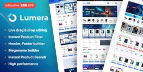 Lumera WordPress主题_家电数码跨境电商模板