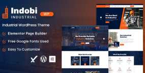 Indobi破解版v1.1 制造业和工厂网站WordPress主题